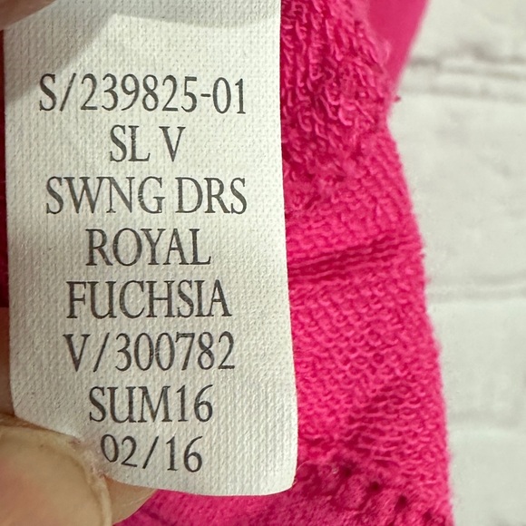 GAP SLEEVELESS TANK SWING DRESS pink knit viscose rayon sz M GUC - Picture 4 of 5